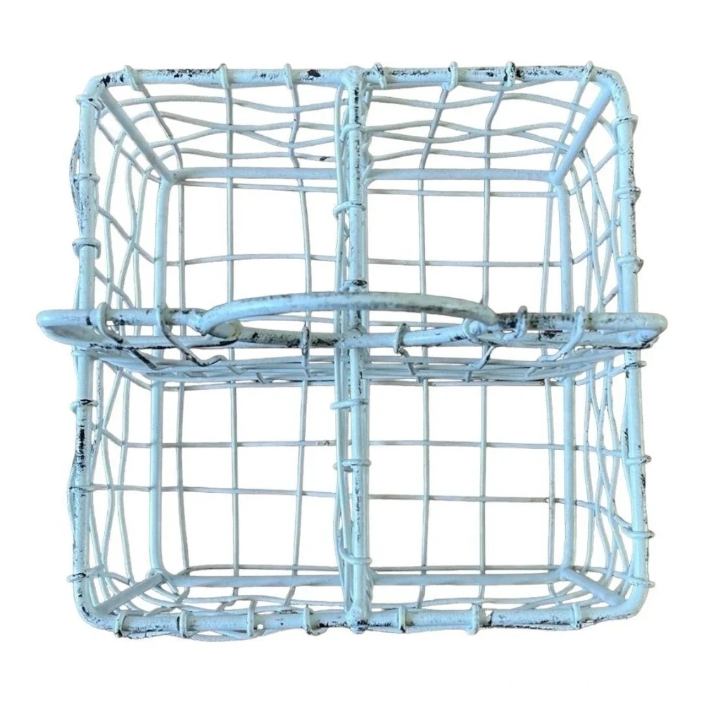 White Wire Basket Set - Picture 9 of 11